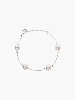 Akoya Pearl Station Bracelet