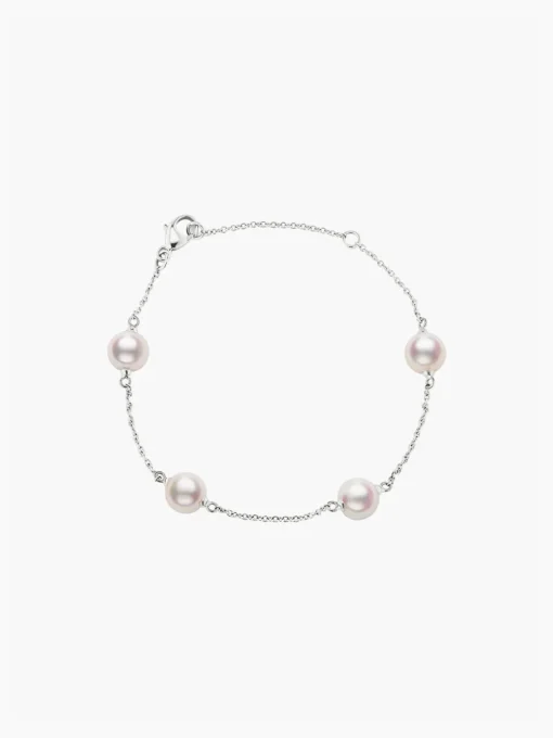Akoya Pearl Station Bracelet