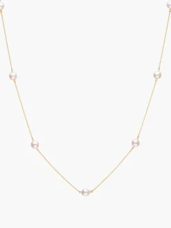 Akoya Pearl Station Necklace