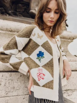 Argyle Party Cardigan