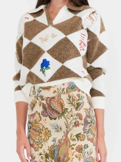 Argyle Party Sweater Polo