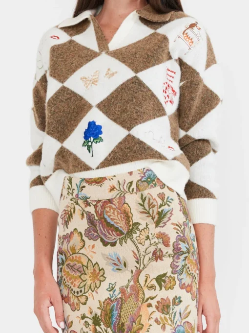 Argyle Party Sweater Polo