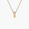 Bar Stud Fluted Pendant