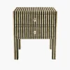 Bedside Table With Line Design