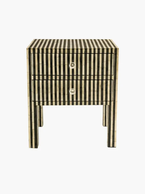Bedside Table With Line Design