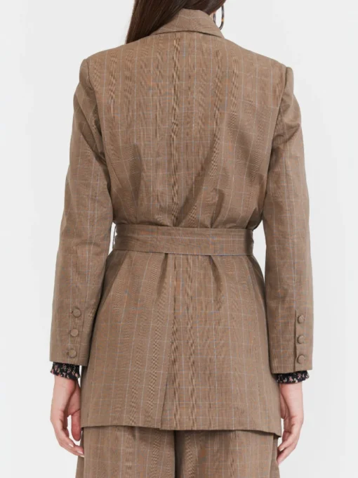 Blazer With Waist Tie