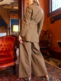 Blazer With Waist Tie