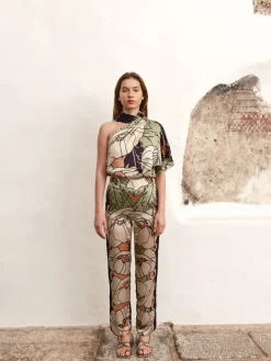 Chiminango Satin Silk Blouse