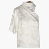 Chiminango Silk Jacquard Blouse