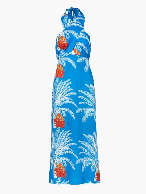 Costa Del Sol Linen Maxi Dress