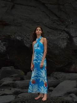 Costa Del Sol Linen Maxi Dress
