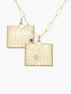 Double Sided 1960s Calendar Charm