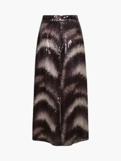 El Carmen Sequins Midi Skirt