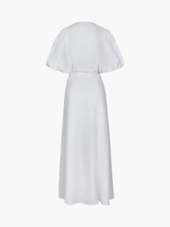 Ermita Linen Embroidered Midi Dress