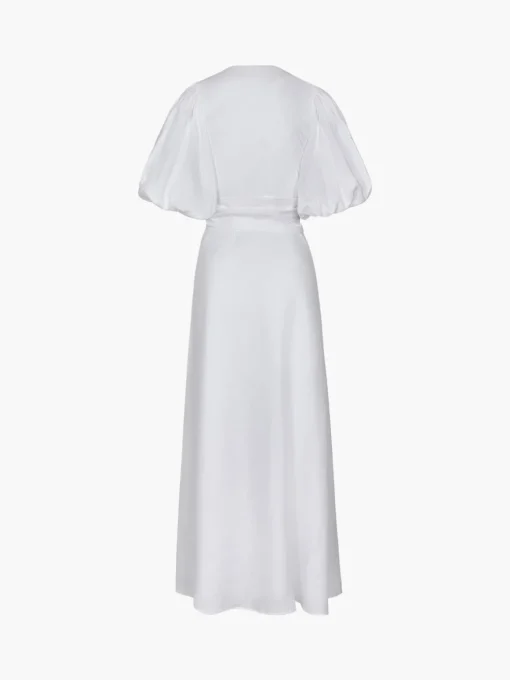 Ermita Linen Embroidered Midi Dress