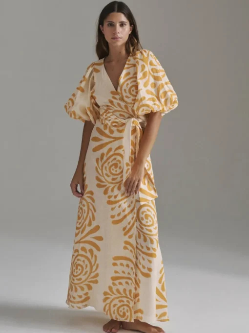Ermita Linen Midi Dress