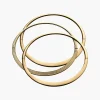 Exclusive Hinged Oval Bangle Set