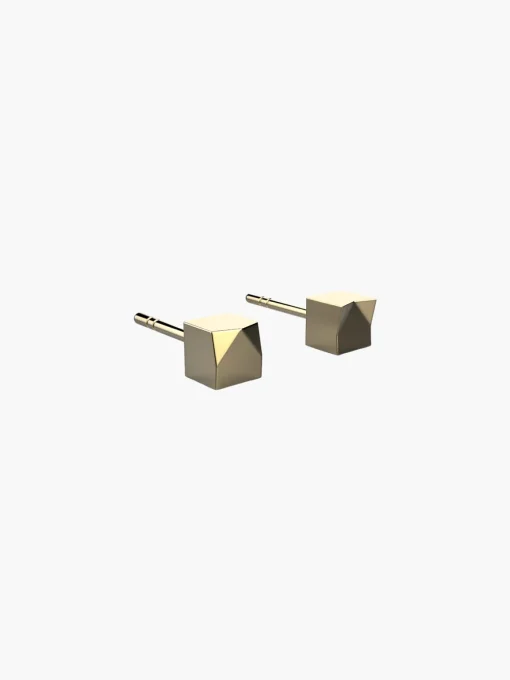 Facet Logo Stud Earrings