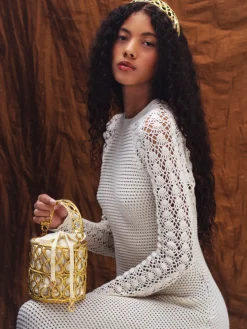 Infinity Cylinder Bucket Bag