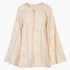 Lisa Cotton Eyelet Maxi Shirt