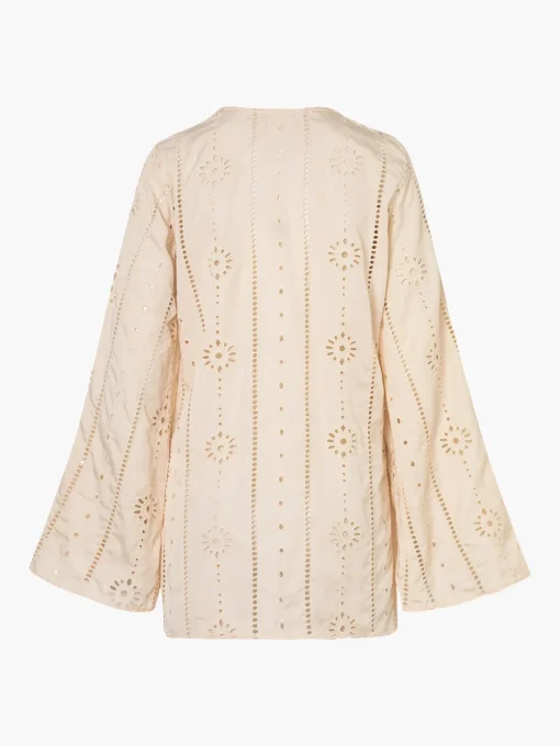 Lisa Cotton Eyelet Maxi Shirt