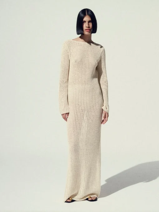 Misha Crochet Maxi Dress
