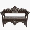 Moroccan Carved Bench