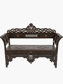 Moroccan Carved Bench