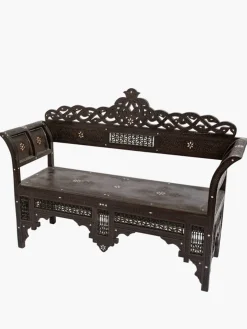 Moroccan Carved Bench