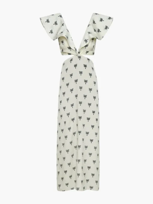 Quetzal Martellato Silk Midi Dress