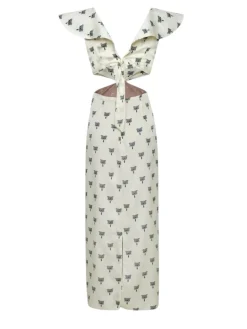 Quetzal Martellato Silk Midi Dress