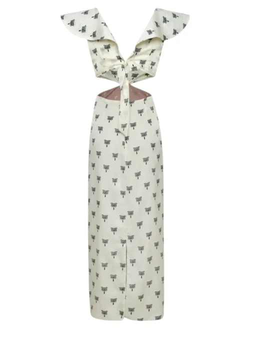 Quetzal Martellato Silk Midi Dress