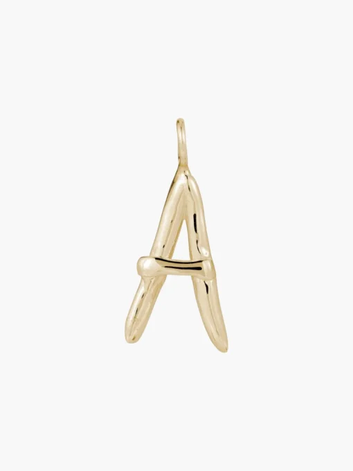Raw Letter Charm