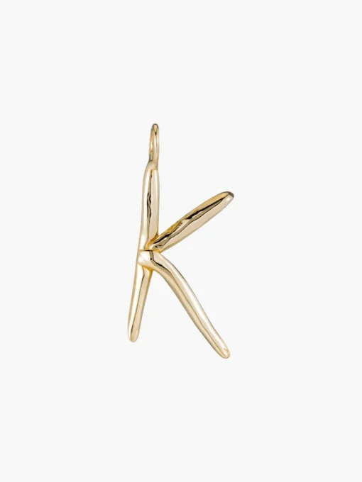 Raw Letter Charm