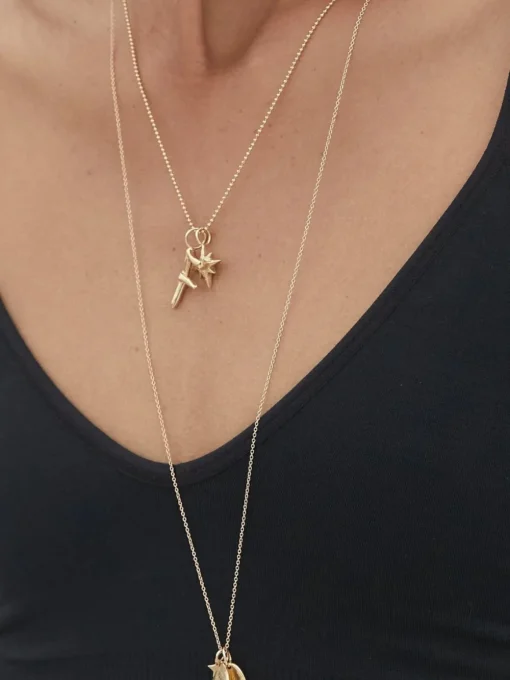Raw Letter Charm