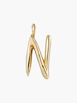 Raw Letter Charm