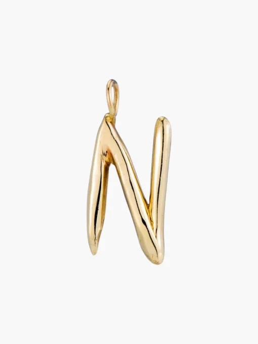 Raw Letter Charm