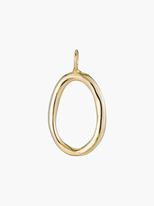 Raw Letter Charm