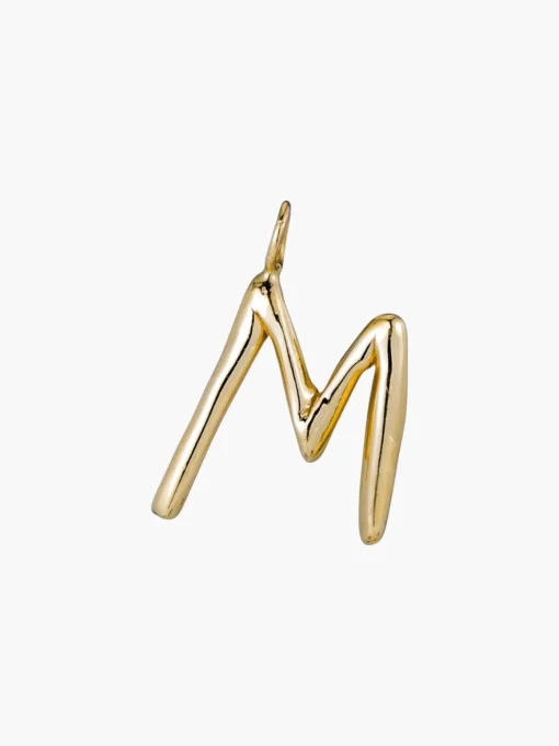 Raw Letter Charm
