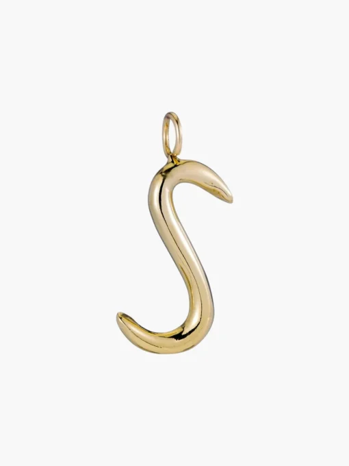 Raw Letter Charm