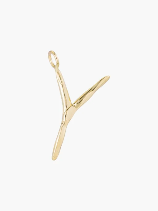 Raw Letter Charm