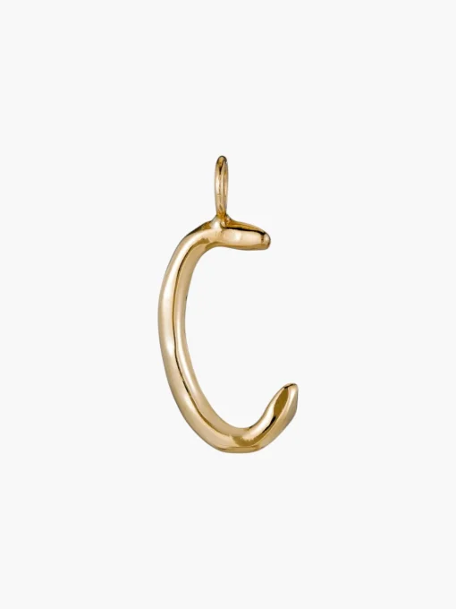 Raw Letter Charm