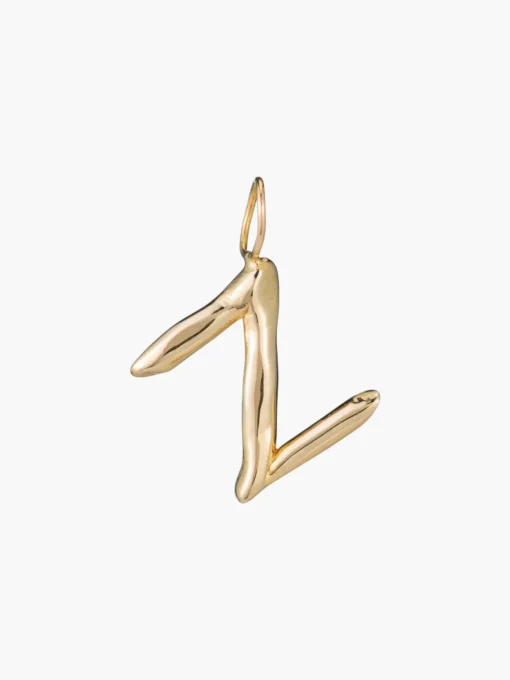 Raw Letter Charm