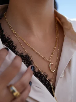 Raw Letter Charm