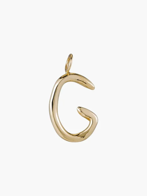 Raw Letter Charm