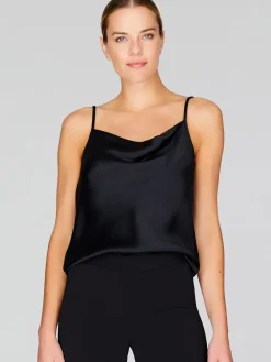 Satin Drape Front Camisole