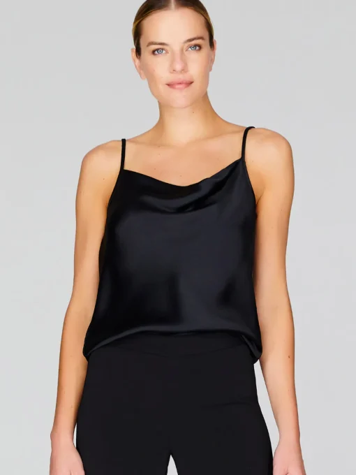 Satin Drape Front Camisole