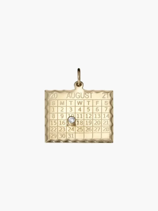 Single Date 1960s Calendar Charm