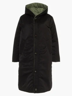 Sustainable Reversible Satin Down Coat