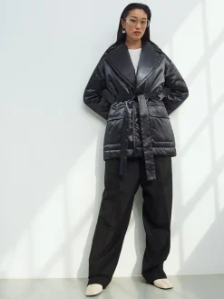 Sustainable Satin Down Coat